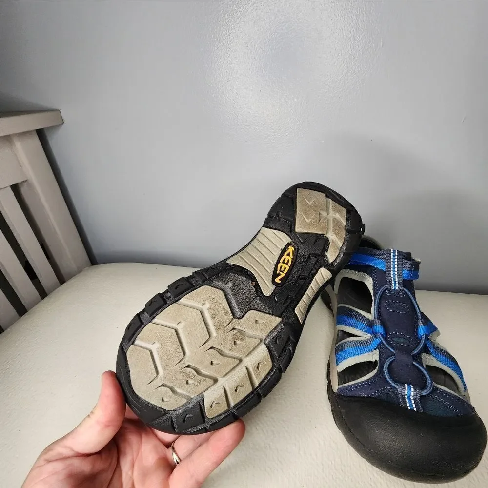 Keen Sandals Youth Size 3 Venice H2 Trail Hiking Water Sport Shoes Blue Gray